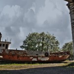 The old Aust ferry Severn Princess restoration boat